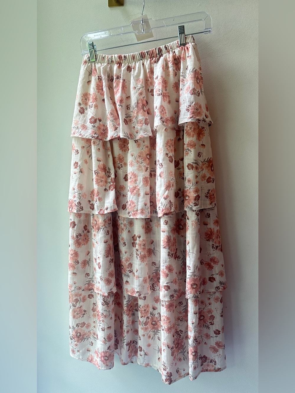 🆕 Altar’d state. Floral tiered Evara maxi skirt. Waist 13. (15) - Picture 5 of 6